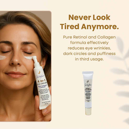 4-IN-1 EYE CREAM: Your Solution for Puffy Eye Bags, Wrinkles & Dark Circles