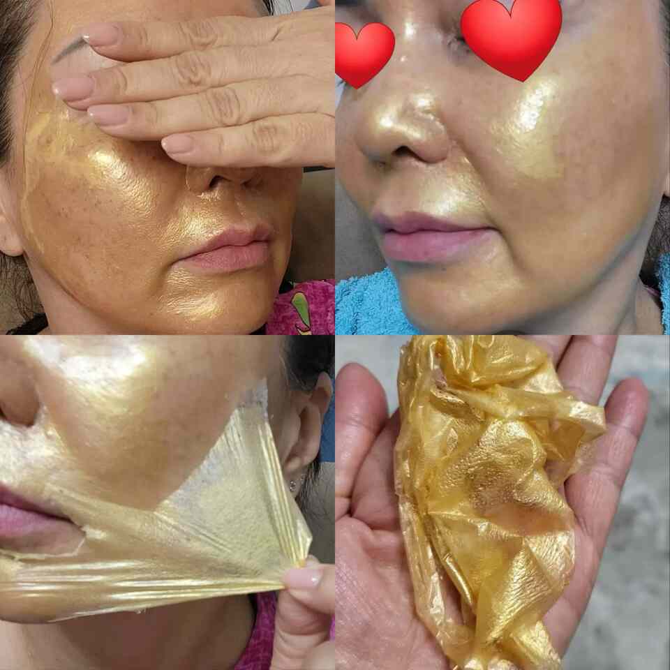 24K GOLD & COLLAGEN LUXURY FACIAL MASK: Lifts & Firms Sagging Skin