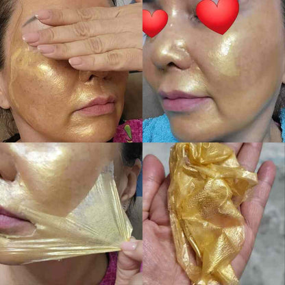 24K GOLD & COLLAGEN LUXURY FACIAL MASK: Lifts & Firms Sagging Skin